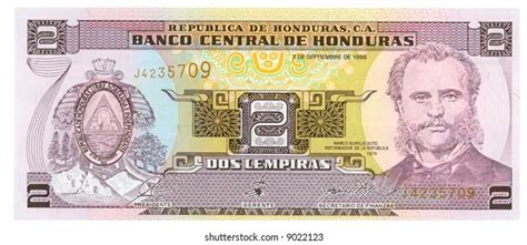 2 Lempira Bill Honduras Violet Pattern Foto De Stock 9022123 Shutterstock