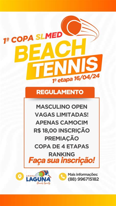 Informa Es Do Torneio Copa Slmed Cup De Beach Tennis Letzplay