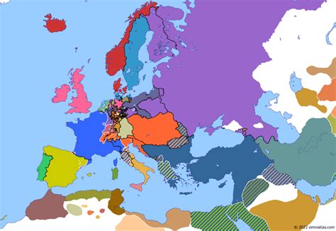 Map Of Europe In 1814 - Freddi Bernardina