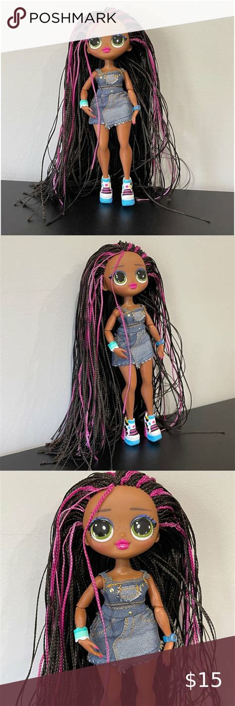 Lol Surprise Omg Remix Honeylicious Fashion Doll Denim Dress Braids