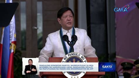 Pangulong Bongbong Marcos Nagbigay Pugay Sa Mga Miyembro Ng