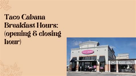 Taco Cabana Breakfast Hours 2023: (opening & closing hour) – McDonald’s