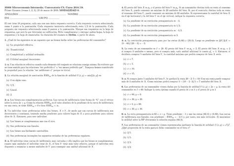 EXAMEN MICRO INTERMEDIA 35006 Microeconom ıa Intermedia