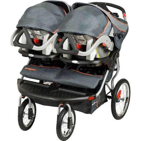 Baby Trend Double Jogging Stroller With Car Seat Adapter - Velcromag