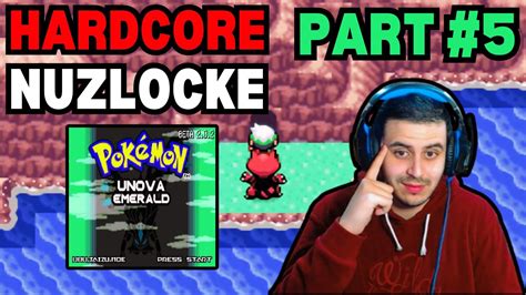 Pokémon Unova Emerald Hardcore Nuzlocke part 5 huge Encounters challenge mode hm fly YouTube