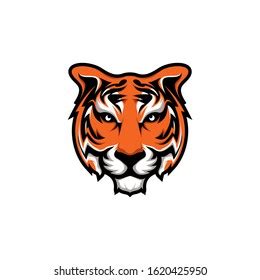 Tiger Head Logo Design Vector Stock Vector (Royalty Free) 1620425950 ...