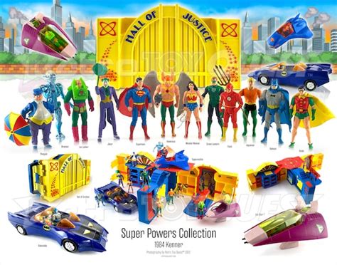 Super Powers Action Figures Reference Print Original Toy Etsy