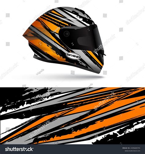 Automotive Racing Helmet Design Vector Stock Vector (Royalty Free ...