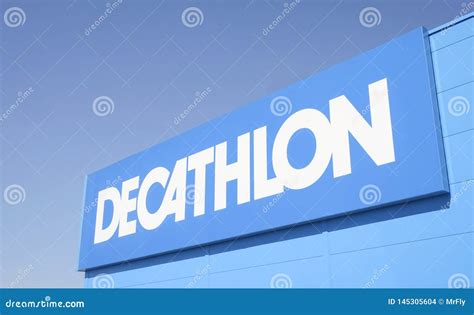 Decathlon Logo, Blue Summer Sky Background. Editorial Photo ...