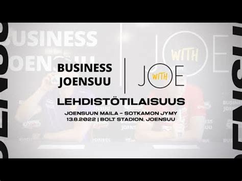 Business Joensuu lehdistötilaisuus Joensuun Maila Sotkamon Jymy 13 8