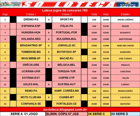 Palpites Loteca 765 acumulada R 1 5 milhão Só Loteca Programação