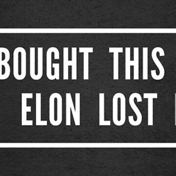 Elon Lost His Mind Tesla Model Model S Bumper Sticker Black