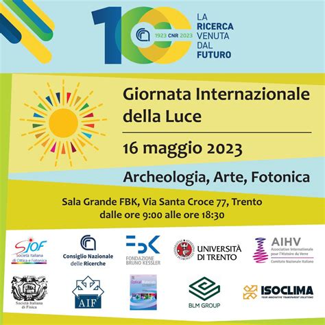 La Giornata Internazionale Della Luce A Trento Il Maggio