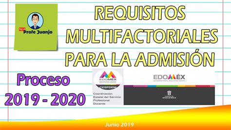 Requisitos Multifactoriales Proceso De Admisi N Youtube