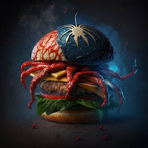 Spider-Man Burger by BestiaAnimalis on DeviantArt