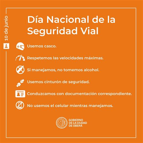 El D A Nacional De La Seguridad Vial Ober