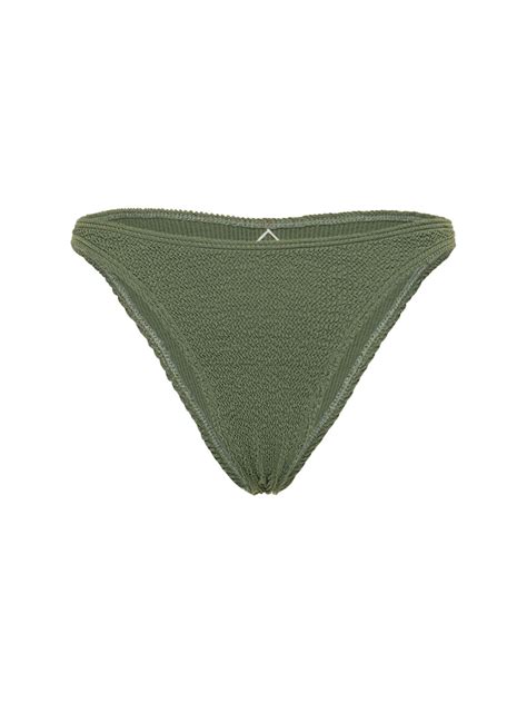 Bond Eye Scene Poly Blend Bikini Bottoms In Green Modesens