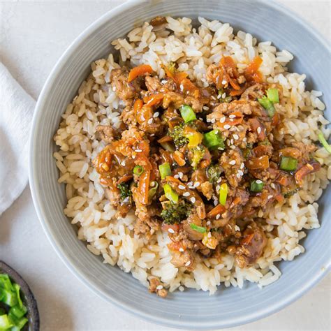 Ground Turkey Teriyaki Bowl Cbc Recipes