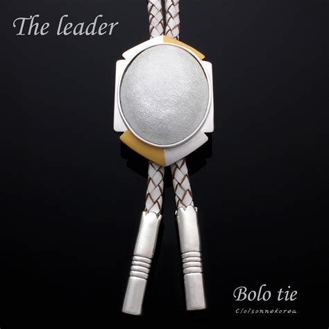 Bolo tie / The leader / Integrity / White cord : Cloisonnekorea