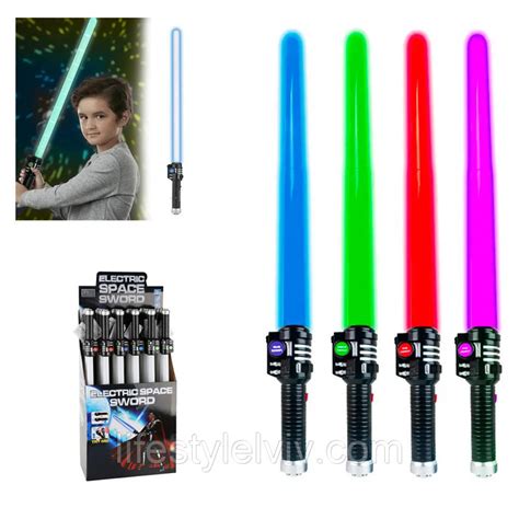 Световой музыкальный меч Джедая 4 цвета подсветки Space Sword ...