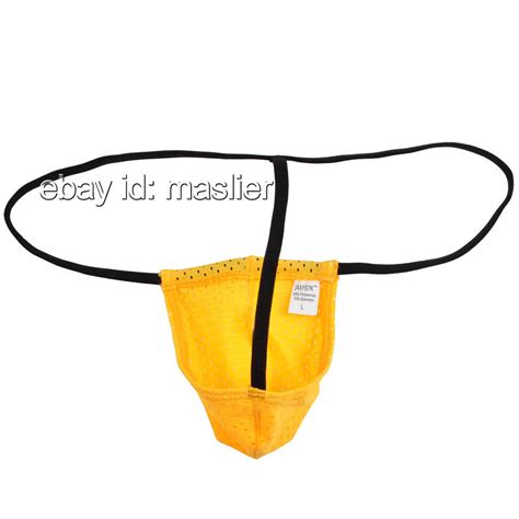 Men S String Micro Breathable Sexy Bikini G Strings Male Thong