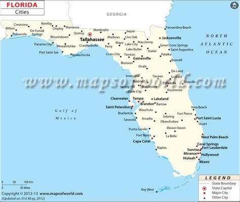 Florida City Maps | Maps of Florida Cities | Map of florida, Florida ...