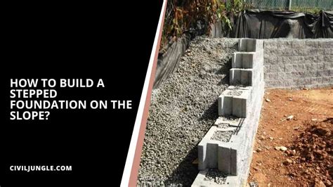 Stepped Footing | House Foundation on Slope | How to Build a Foundation ...