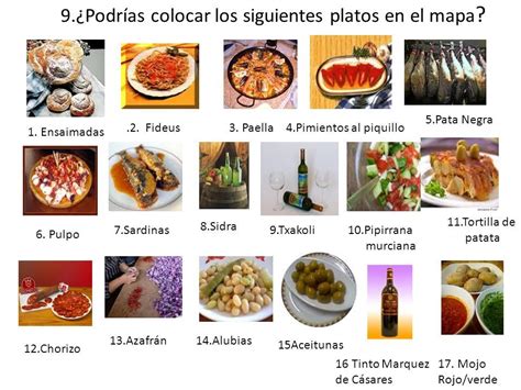 Mapa De Platos Tipicos De Espana Cocinaes Images