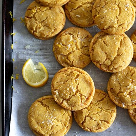 Chewy Lemon Cookies The Baker Chick