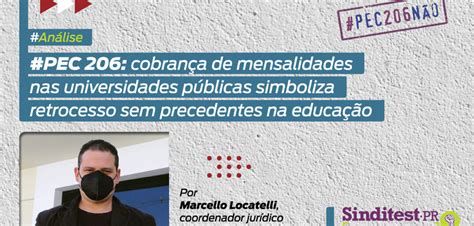 Pec 206 Cobrança De Mensalidades Nas Universidades Públicas Simboliza