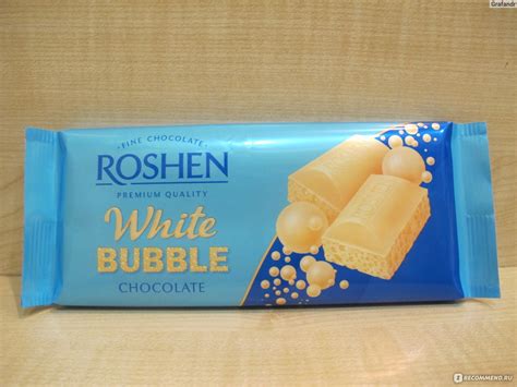Белый шоколад ROSHEN White Bubble - «Воздушный шоколад» | отзывы