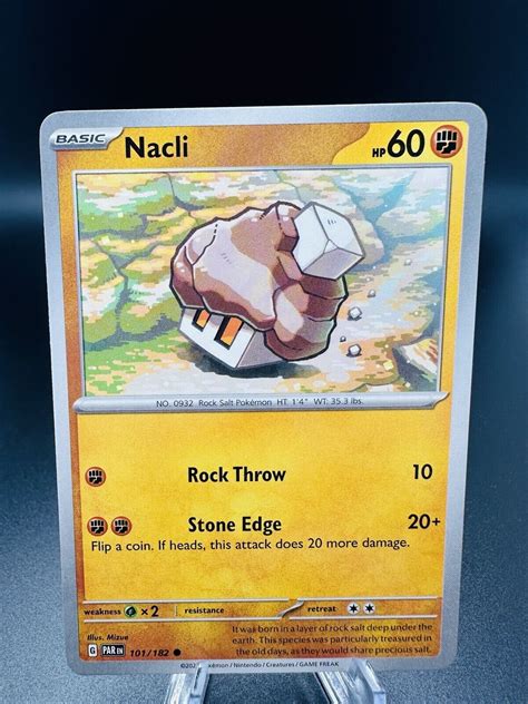 Pokemon Tcg Nacli Paradox Rift Ebay