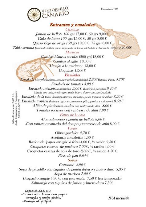 Pdf Entrantes Y Ensaladas Ventorrillo Canario Tabla Serrana