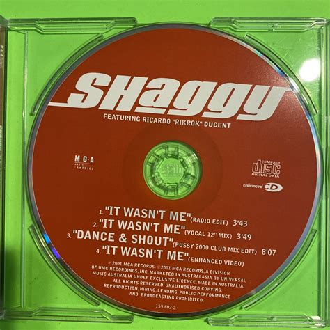 Shaggy Featuring Rik Rok It Wasn’t Me Cd Maxi Single 2001 Like New Free Ship 8815580229 Ebay