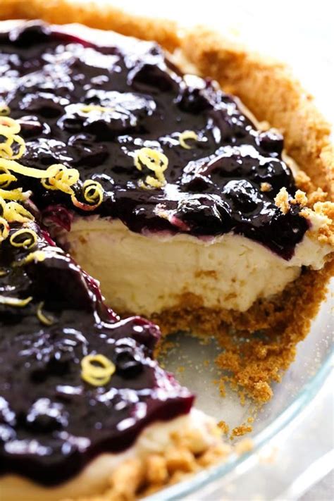 Lemon Blueberry Cream Pie A Delicious And Fresh Lemon Cream Pie In A