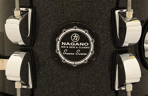 Caixa Nagano Snare Series Micro New Beat Ebony Sparkle 8x6 Caneca E