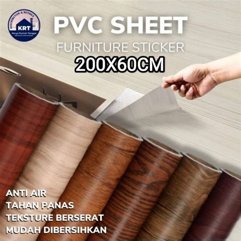 Jual Stiker Sticker Motif Kayu 200cm X 60cm PVC Sheet Sticker Pelapis