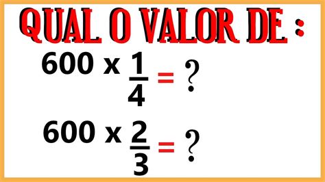 Veja agora como resolver MULTIPLICAÇÃO de um número NATURAL por FRAÇÃO