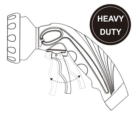 Restmo Garden Hose Nozzle Heavy Duty Metal Water Hose Nozzle High