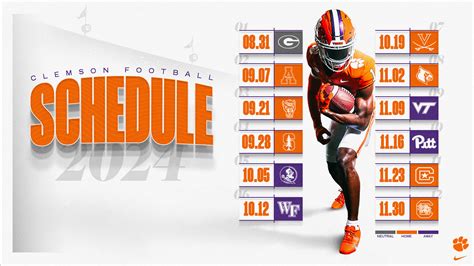 Clemson Announces 2024 Football Schedule - Clemson University Athletics