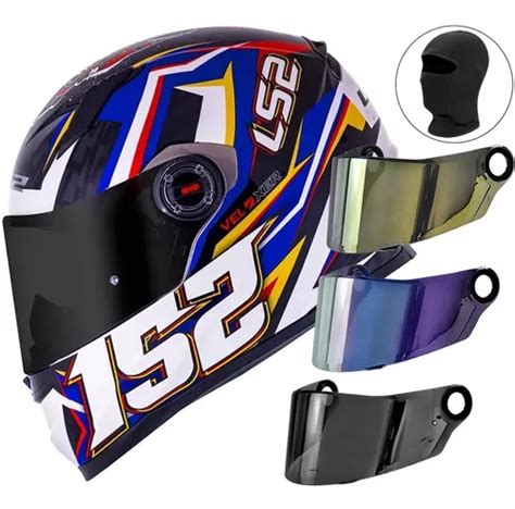 Capacete Moto Ls Ff Veloxer Viseira Extra Touca Parcelamento