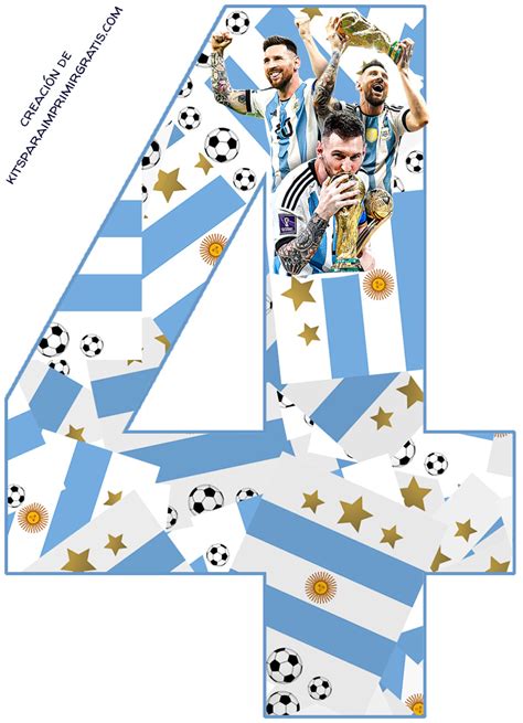 Argentina Numero 4 Kits Para Imprimir Gratis