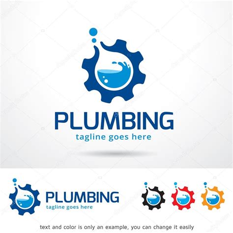 Plumbing Logo Template Design Vector — Stock Vector © gunaonedesign ...