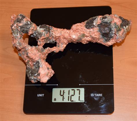 See Video Native Copper Specimen With Quartz Osceola Mine Keweenaw Rare