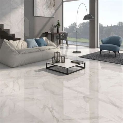 Glossy Ceramic Living Room Floor Tiles 2x2 Feet 600x600 Mm At Best