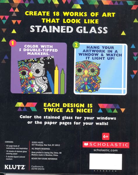 Stained Glass Art Dazzling Designs Klutz Press