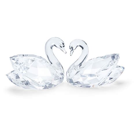 Swarovski Swan Couple Figurine Precious Accents Ltd