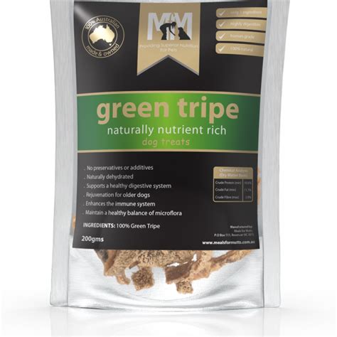 Australia Made, natural green tripe dog treats | MfM Australia