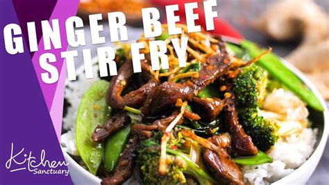 Ginger Beef Stir Fry Youtube