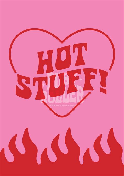 Hot Stuff Art Print - A5 | Carteles gráficos, Pósteres de libros ...